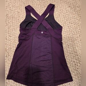 Lululemon Push Your Limits Tank Top Size 6 CrissCross Strappy Back